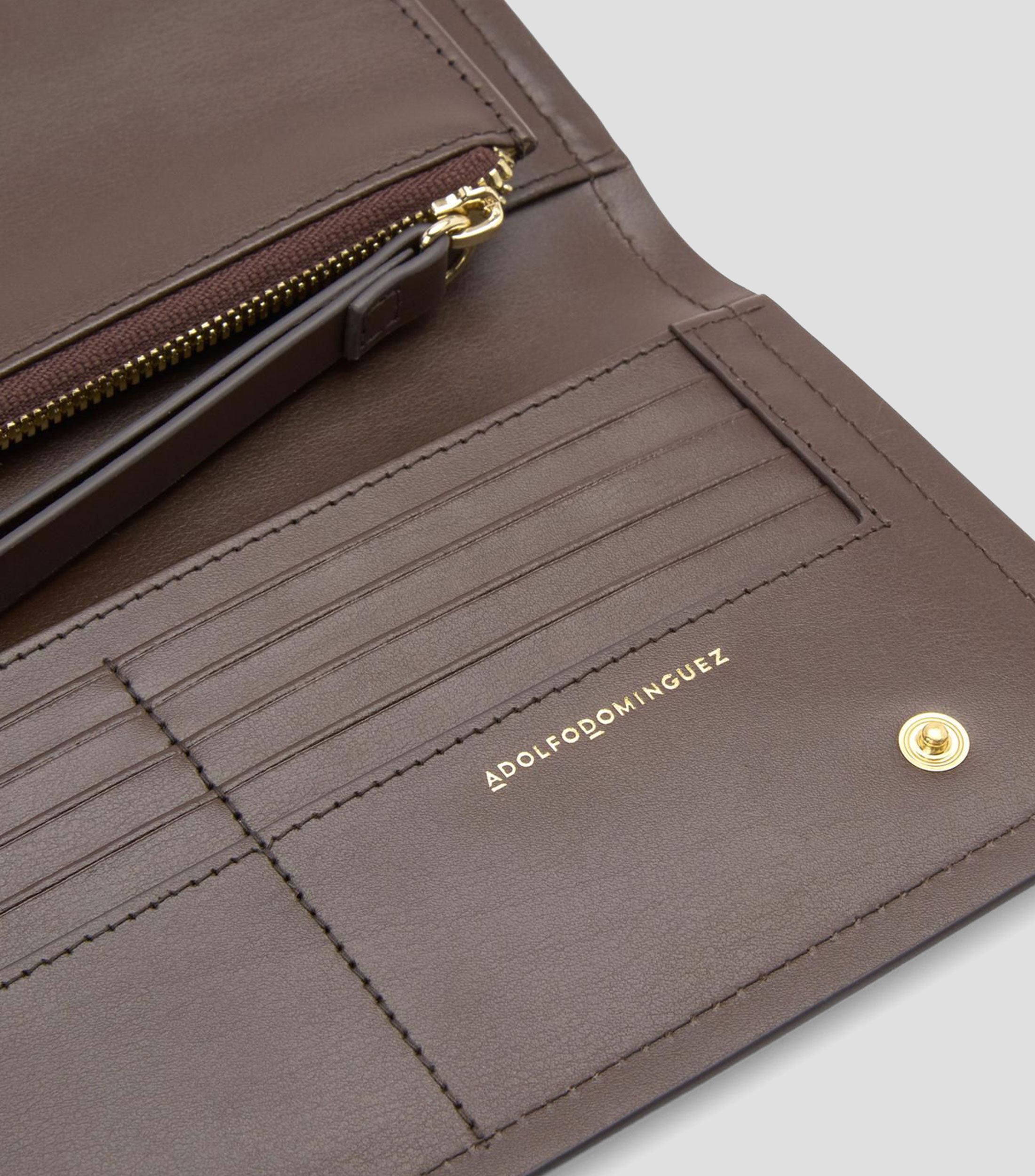 Cartera en piel liso Orión Mujer